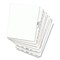 Avery 11 in.x 8.5 in. 10-Tab Avery Style 60 Preprinted Legal Exhibit Side Tab Index Dividers - White (25/Pack)